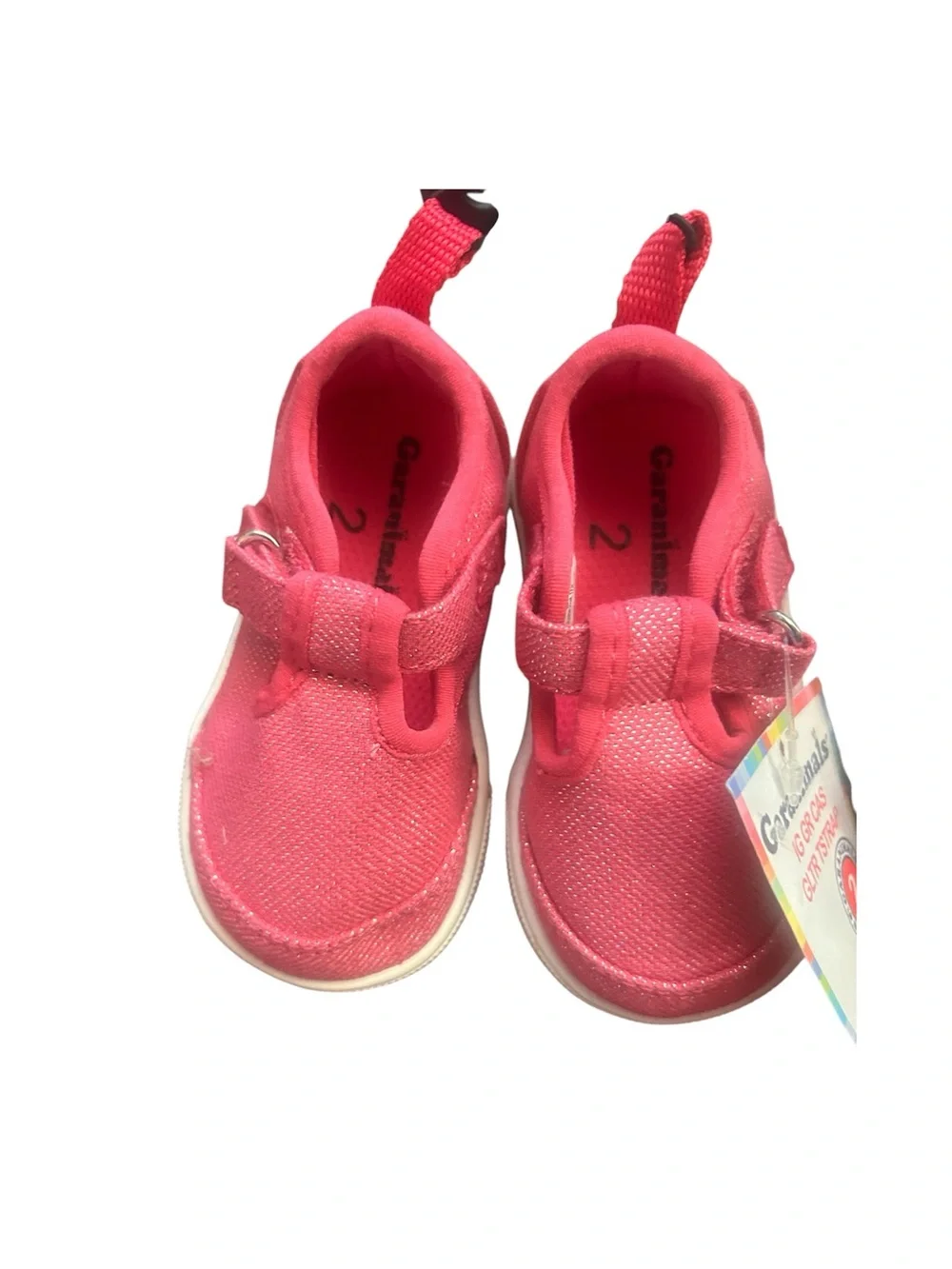 Garanimals Hot Pink Canvas Shoes & Silver Glitter Sandals with Pink Bows